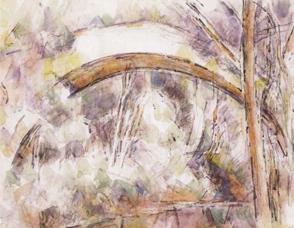 Paul Cezanne The Bridge of Trois-Sautets Norge oil painting art